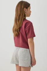 Knit Shorts with Back Pocket
