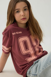 V-Neck Sports Jersey Top
