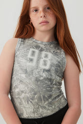 Graphic Knit Tank Top
