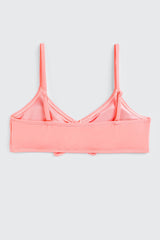 Ruched Floral Bikini Top