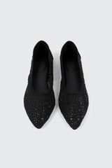 Embellished Lace Flats