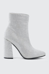 Rhinestone Ankle Boots