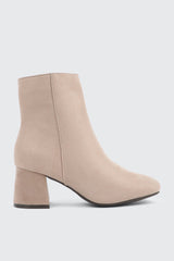 Faux Suede Ankle Boots