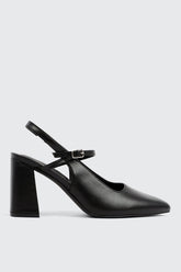 Slingback Block Heel Mary Janes
