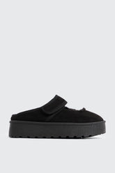 Faux Sheepskin Mary Janes