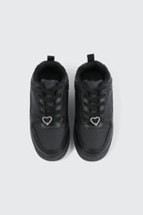 Basketball Sneakers with Charm Detail