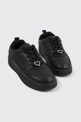 Basketball Sneakers with Charm Detail