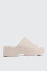 Square Toe Platform Slides