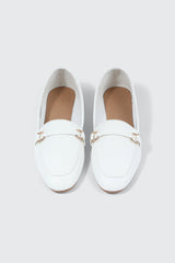 Faux Leather Square Toe Loafers