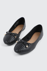 Textured Ballet Flats