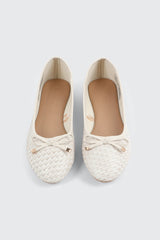 Textured Ballet Flats