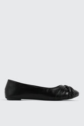 Ballerina Flats with Braided Detail