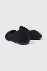 Pleated Round Toe Ballet Flats