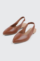 Pointed Toe Slingback Flats
