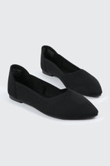 Pointed Toe Knit Flats