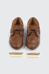 Faux Leather Boat Shoes