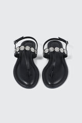 Strappy Sandals with Coin Charms