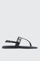Strappy Sandals with Coin Charms