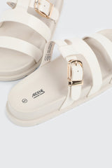 Chunky Slides with Buckle Detail