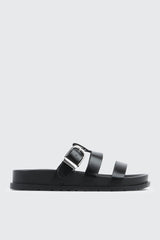 Chunky Slides with Buckle Detail