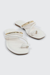 Square Toe Strappy Flat Sandals