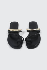 Square Toe Strappy Flat Sandals