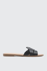Braided Vamp Flat Sandals