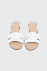 Braided Vamp Flat Sandals