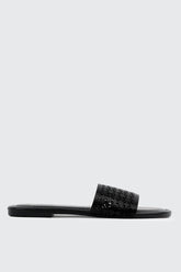 Flat Sandals with Cutout Design