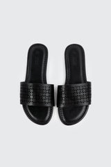 Flat Sandals with Cutout Design