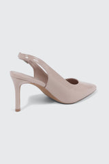 Pointed Toe Slingback Heels