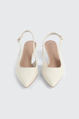 Pointed Toe Slingback Heels