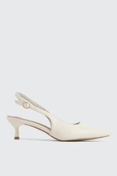 Pointed Toe Slingback Heels