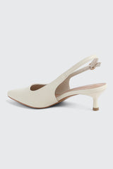 Pointed Toe Slingback Heels