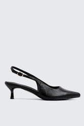 Pointed Toe Slingback Heels