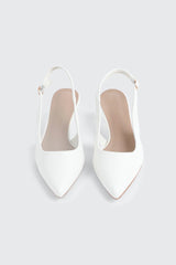 Pointed Toe Slingback Heels