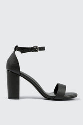 One Band Block Heel Sandals
