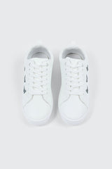White Lace Up Sneakers