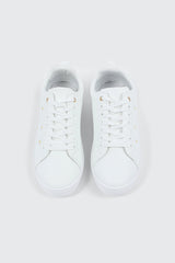 White Lace Up Sneakers