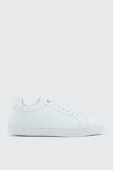 White Lace Up Sneakers