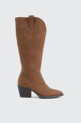 Western Knee High Boots with Pointed Toe