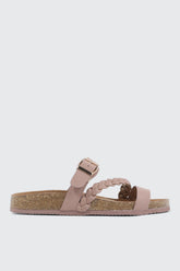 Braided Strap Slide Sandals