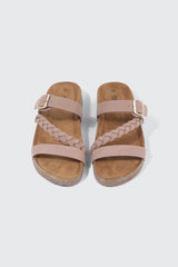 Braided Strap Slide Sandals