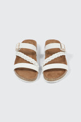 Braided Strap Slide Sandals
