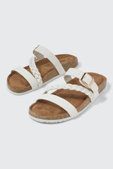 Braided Strap Slide Sandals