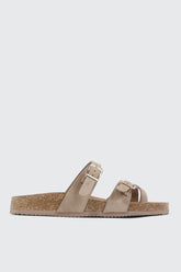 Double Buckle Toe Ring Sandals