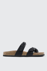 Double Buckle Toe Ring Sandals