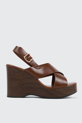 Crisscross Wedge Sandals