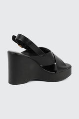 Crisscross Wedge Sandals