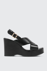 Crisscross Wedge Sandals